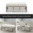 Crosley Furniture Thatcher 2-Piece Fabric Outdoor Sofa Set in Cream/Driftwood
