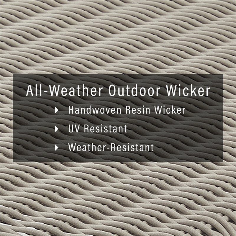 Crosley Furniture Thatcher 2-Piece Fabric Outdoor Sofa Set in Cream/Driftwood