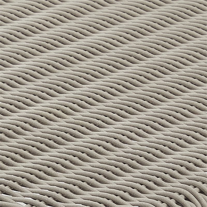 Crosley Furniture Thatcher Modern Fabric Outdoor Wicker Sofa in Cream/Driftwood