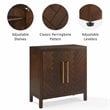 Crosley Furniture Darcy 2-Door Modern Wood Accent Cabinet in Dark Brown