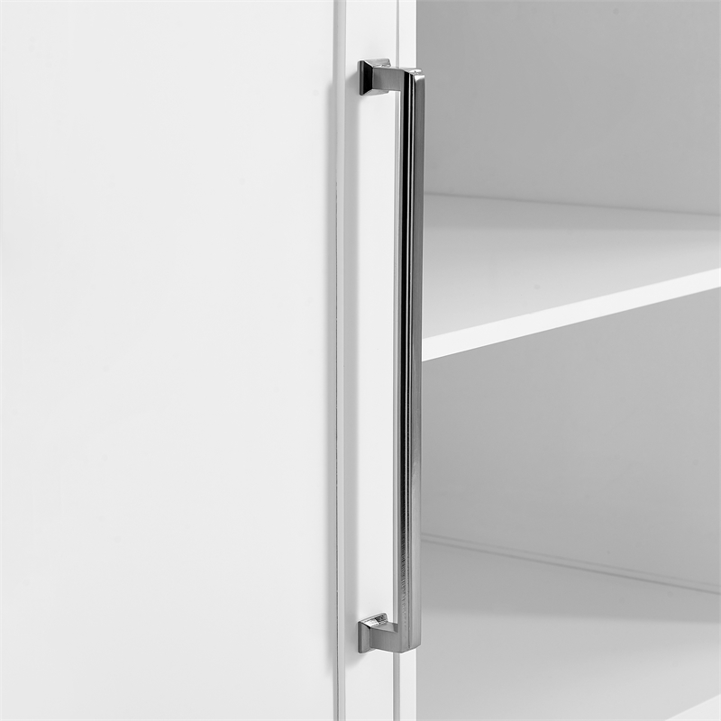 Crosley Furniture Silvia 2-Drawer Traditional Wood Kitchen Island in White/Gray