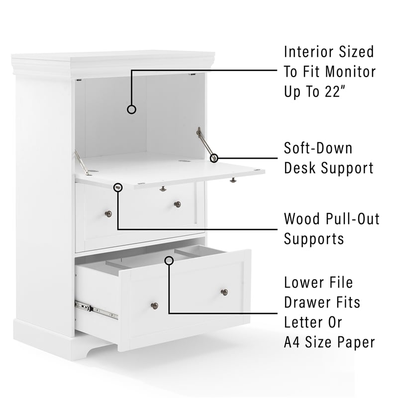 Desk support online drawers