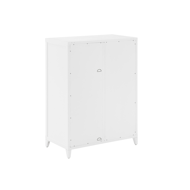 Crosley Furniture Milo Modern Wood Stackable Storage Pantry in White