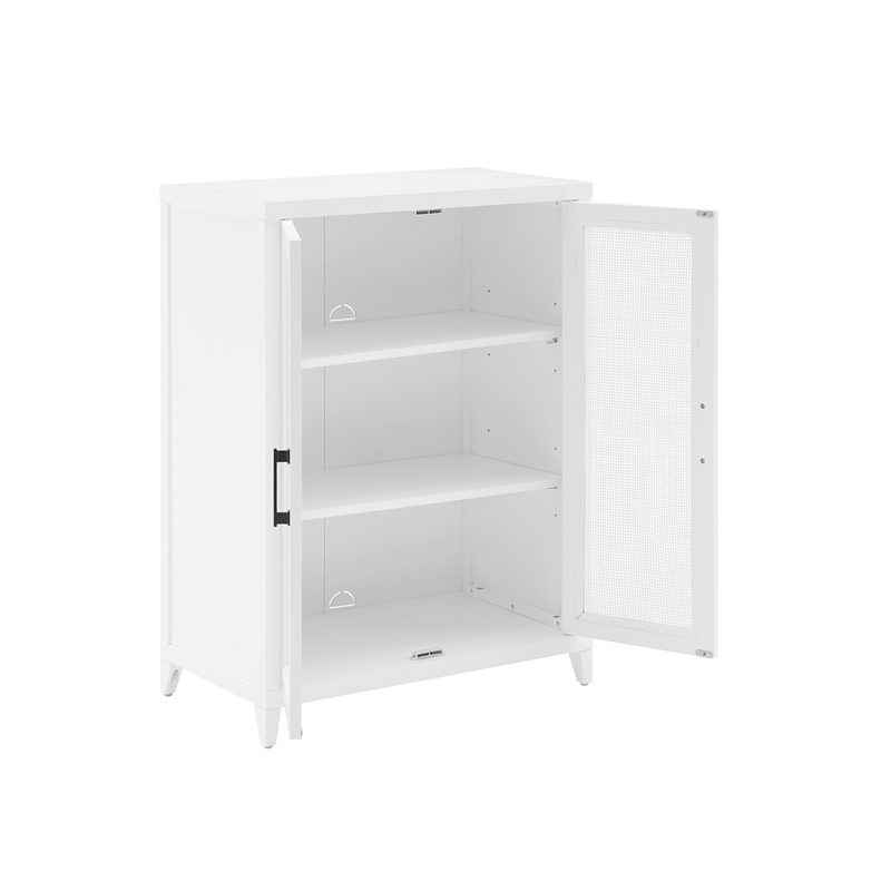 Crosley Furniture Milo Modern Wood Stackable Storage Pantry in White
