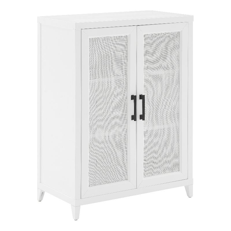 Crosley Furniture Milo Modern Wood Stackable Storage Pantry in White
