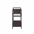 Crosley Furniture Provo Modern Wood Record Storage Console in Black/Brown