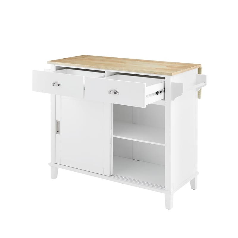 Crosley Furniture Cora Drop Leaf Traditional Wood Kitchen Island In   2646856 5 L 