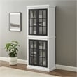 Crosley Furniture Cecily 4-Door Modern Wood Tall Storage Pantry in White