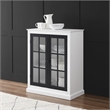 Crosley Furniture Cecily 2-Door Modern Wood Storage Pantry in White