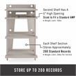 Crosley Furniture Soho MDF Wood and Birch Veneer Turntable Stand in Gray