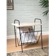 Crosley Furniture Wiltshire Modern Wood and Metal Turntable Stand in Natural