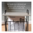 Crosley Furniture Wiltshire Modern Wood and Metal Turntable Stand in Natural