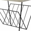 Crosley Furniture Wiltshire Modern Wood and Metal Turntable Stand in Natural