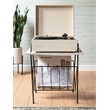 Crosley Furniture Wiltshire Modern Wood and Metal Turntable Stand in Natural