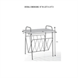 Crosley Furniture Wiltshire Modern Wood and Metal Turntable Stand in Natural