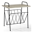 Crosley Furniture Wiltshire Modern Wood and Metal Turntable Stand in Natural