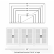 Crosley Furniture Milo Wood Media Storage Cabinet Set in White (Set of 3)
