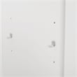 Crosley Furniture Milo Wood Media Storage Cabinet Set in White (Set of 2)