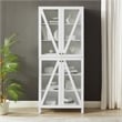 Crosley Furniture Cassai MDF Wood and Tempered Glass Tall Storage Pantry - White