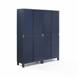 Crosley Furniture Cassai 2-Piece MDF Wood and Glass Storage Pantry Set in Navy
