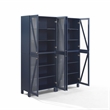 Crosley Furniture Cassai 2-Piece MDF Wood and Glass Storage Pantry Set in Navy