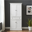 Crosley Furniture Winston Traditional Wood Storage Pantry in White