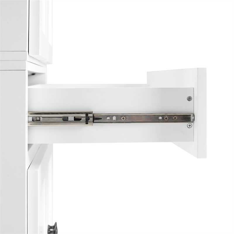 Crosley Furniture Winston Traditional Wood Storage Pantry in White