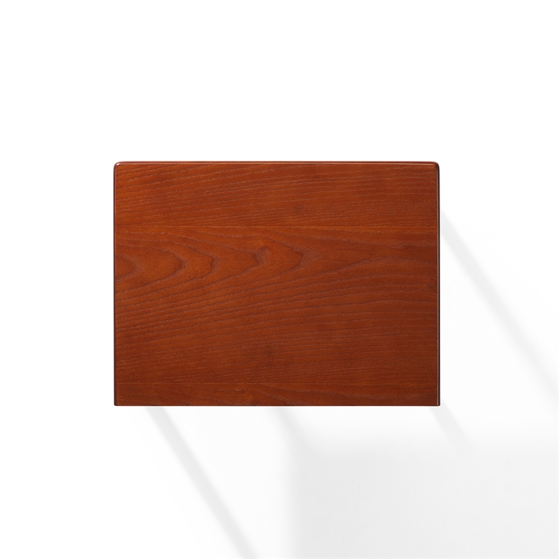 Crosley Furniture Manchester Mid-Century Wood Metal Turntable Stand in Paprika