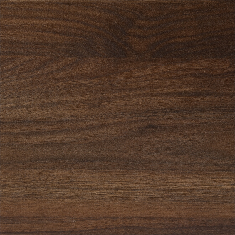 Crosley Furniture Teagan Wood Record Storage Sideboard in Brown Oak