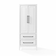 Crosley Furniture Genevieve Particle Board and MDF Wood Storage Pantry in White
