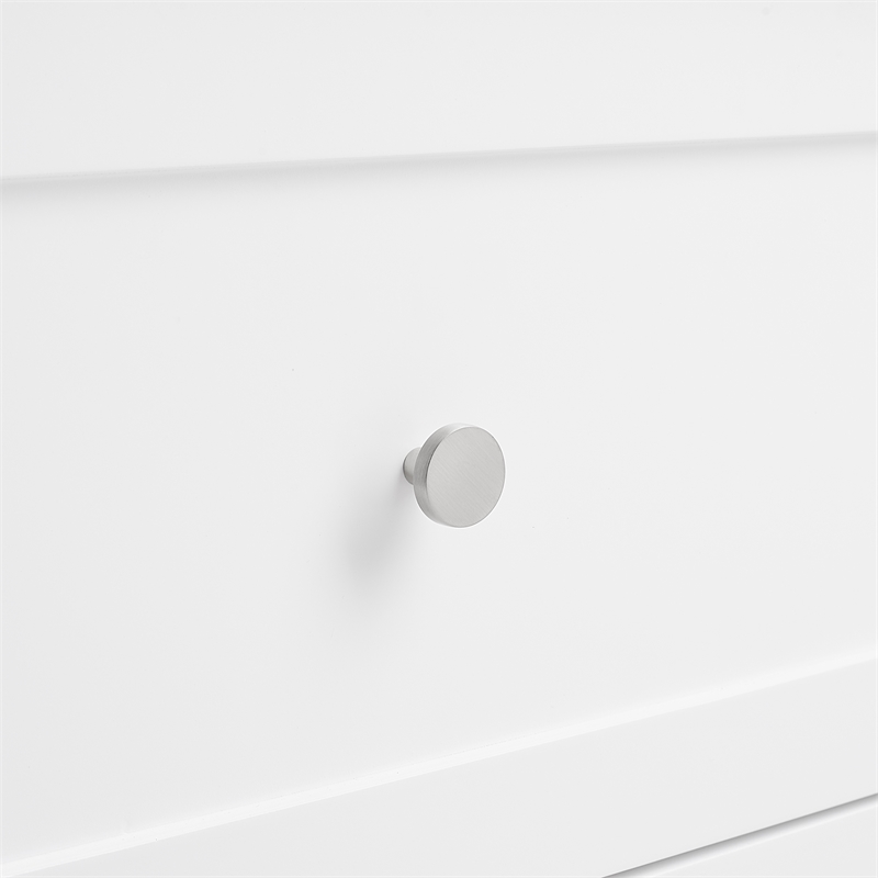 Crosley Furniture Soren Stainless Steel Top Kitchen Island/Cart in White