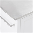 Crosley Furniture Soren Stainless Steel Top Kitchen Island/Cart in White