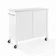 Crosley Furniture Soren Solid Granite Stone Top Kitchen Island/Cart in White