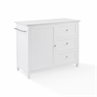 Crosley Furniture Soren Solid Granite Stone Top Kitchen Island/Cart in White
