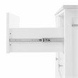 Crosley Furniture Soren Solid Granite Stone Top Kitchen Island/Cart in White