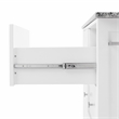 Crosley Furniture Soren Solid Granite Top Kitchen Island/Cart in White/Gray
