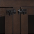 Crosley Furniture Winslow Medium MDF Wood Credenza Pet Crate in Dark Brown