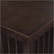 Crosley Furniture Winslow Medium MDF Wood Credenza Pet Crate in Dark Brown