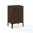 Crosley Furniture Asher Wood Record Storage Stand in Dark Brown