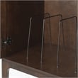 Crosley Furniture Asher Wood Record Storage Stand in Dark Brown