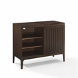 Crosley Furniture Asher Wood Record Storage Media Console - Dark Brown