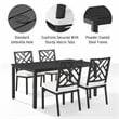 Crosley Furniture Locke 5-Piece Steel Metal Outdoor Dining Set in Cream/Black