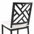 Crosley Furniture Locke 5-Piece Steel Metal Outdoor Dining Set in Cream/Black