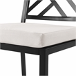 Crosley Furniture Locke 5-Piece Steel Metal Outdoor Dining Set in Cream/Black