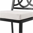Crosley Furniture Chambers 5-Piece Steel Metal Outdoor Dining Set in Cream/Black