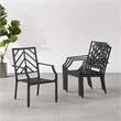 Crosley Furniture Otto 5-Piece Modern Metal Outdoor Dining Set in Gray/Black