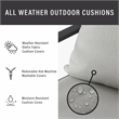 Crosley Furniture Otto 7-Piece Metal Outdoor Dining Set in Gray/Matte Black