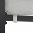 Crosley Furniture Otto 4-Piece Modern Metal Conversation Set in Gray/Matte Black