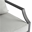 Crosley Furniture Otto 4-Piece Modern Metal Conversation Set in Gray/Matte Black