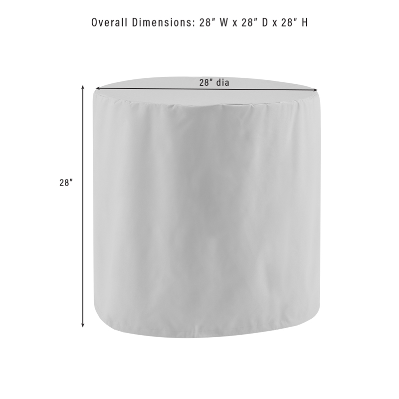 Crosley Furniture 3-Piece Vinyl Outdoor Bistro Furniture Cover Set in Tan